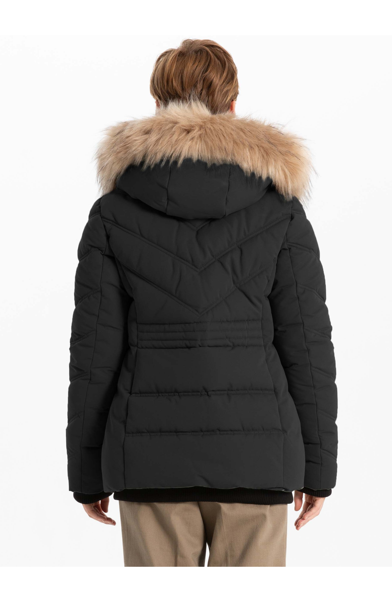 Point Zero CHEVRON QUILTING BOMBER, Alternate, color, Black