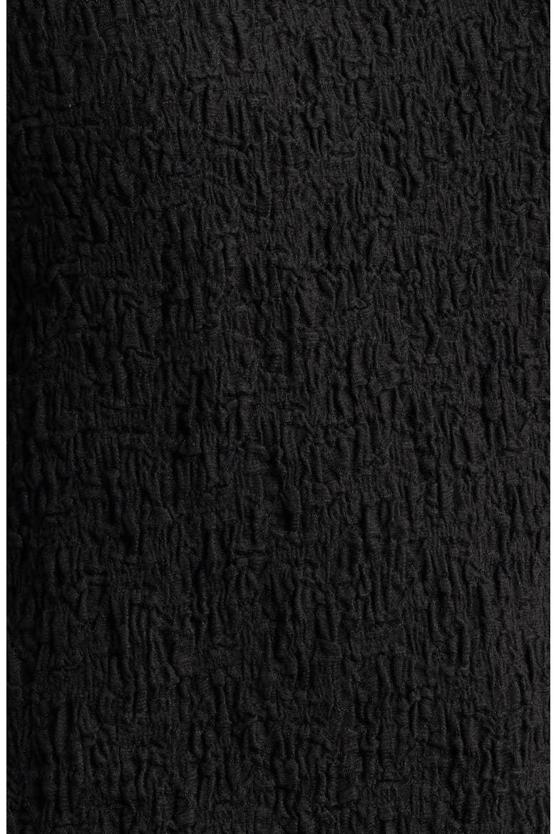 Crinkle Knit Top, Alternate, color, BLACK