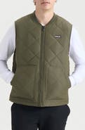 Hurley Malony Water Repellent Faux Shearling Lined Quilted Vest