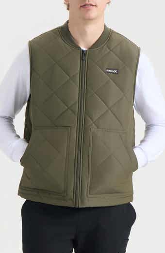 Hurley Malony Water Repellent Faux Shearling Lined Quilted Vest