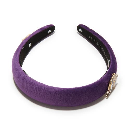 Lele Sadoughi Minnesota Vikings Charlotte Headband In Burgundy
