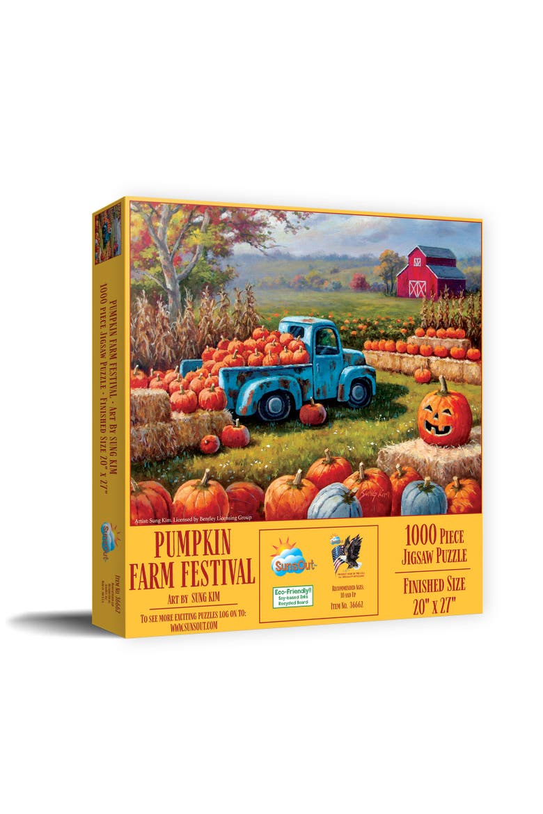 Pumpkin Farm Festival 1000 piece Jigsaw Puzzle for Adults, Main, color, Multicolor