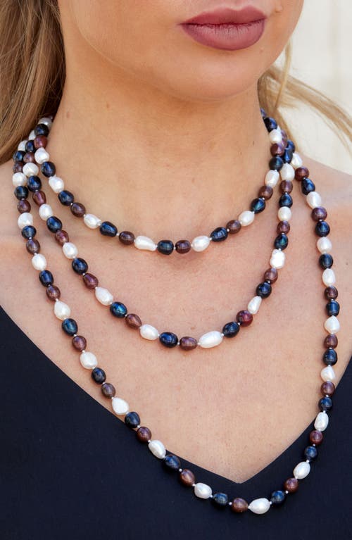 Savvy Cie Jewels 7-7.5mm Multicolor Freshwater Pearl Necklace In Multi