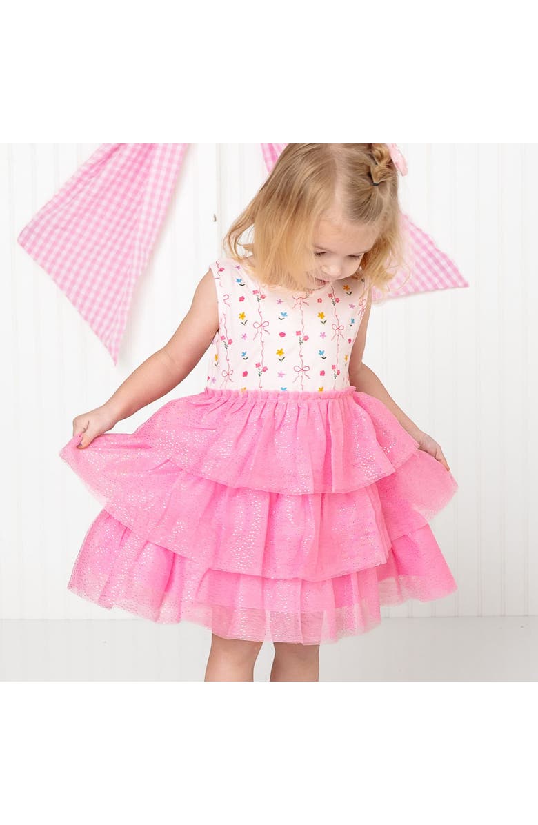 Sweet Wink Peony Floral Tank Tutu Dress, Alternate, color, Pink