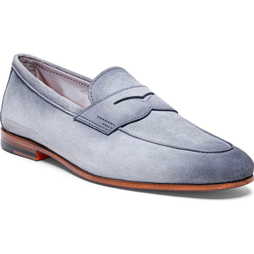 Santoni Carlos Penny Loafer in Grey/grey  product