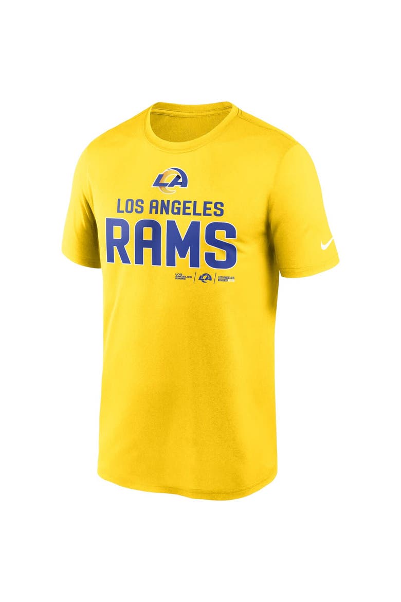 Men's Nike Gold Los Angeles Rams Legend Community Performance T-Shirt, Alternate, color, Gold