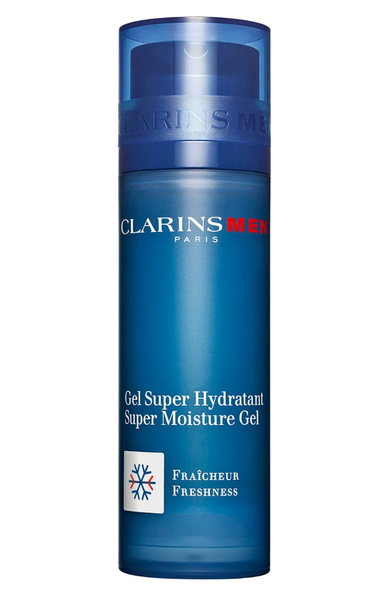 Clarins Men Super Hydrating Moisturizer Cooling Gel, All Skin Types, Main, color,