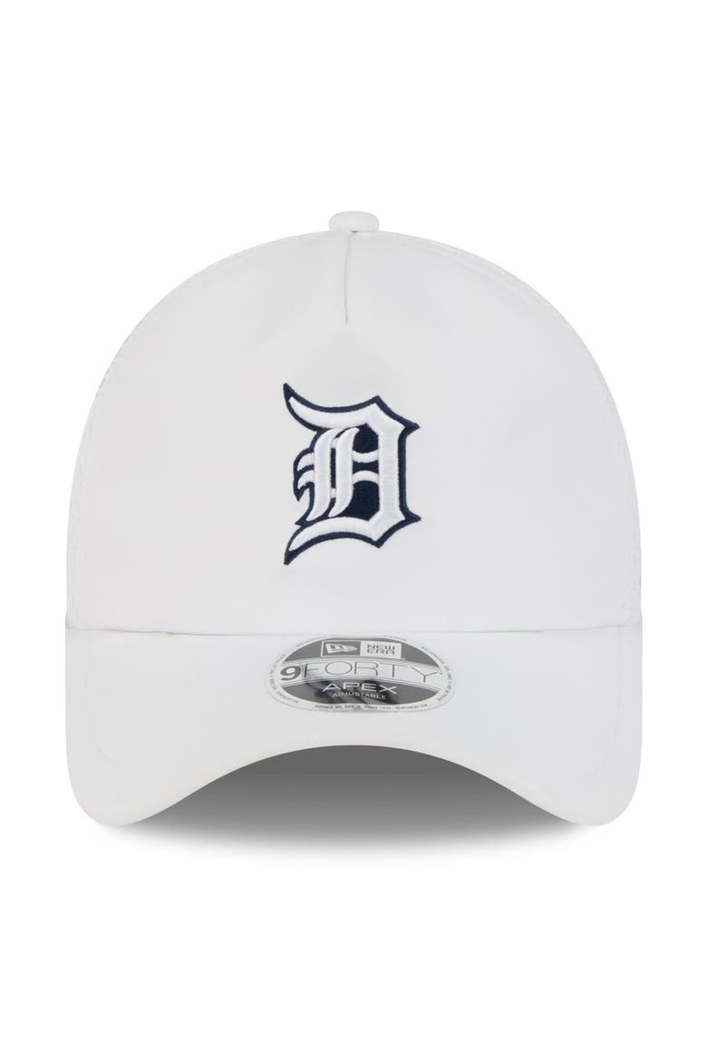 Men's New Era White Detroit Tigers 2026 Batting Practice Apex 9FORTY Adjustable Trucker Hat, Alternate, color, White