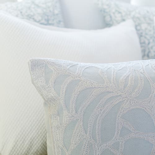 Elisabeth York Silka Textured Fog Blue Cotton Decor Throw Pillow, 15" X 35" In Gray