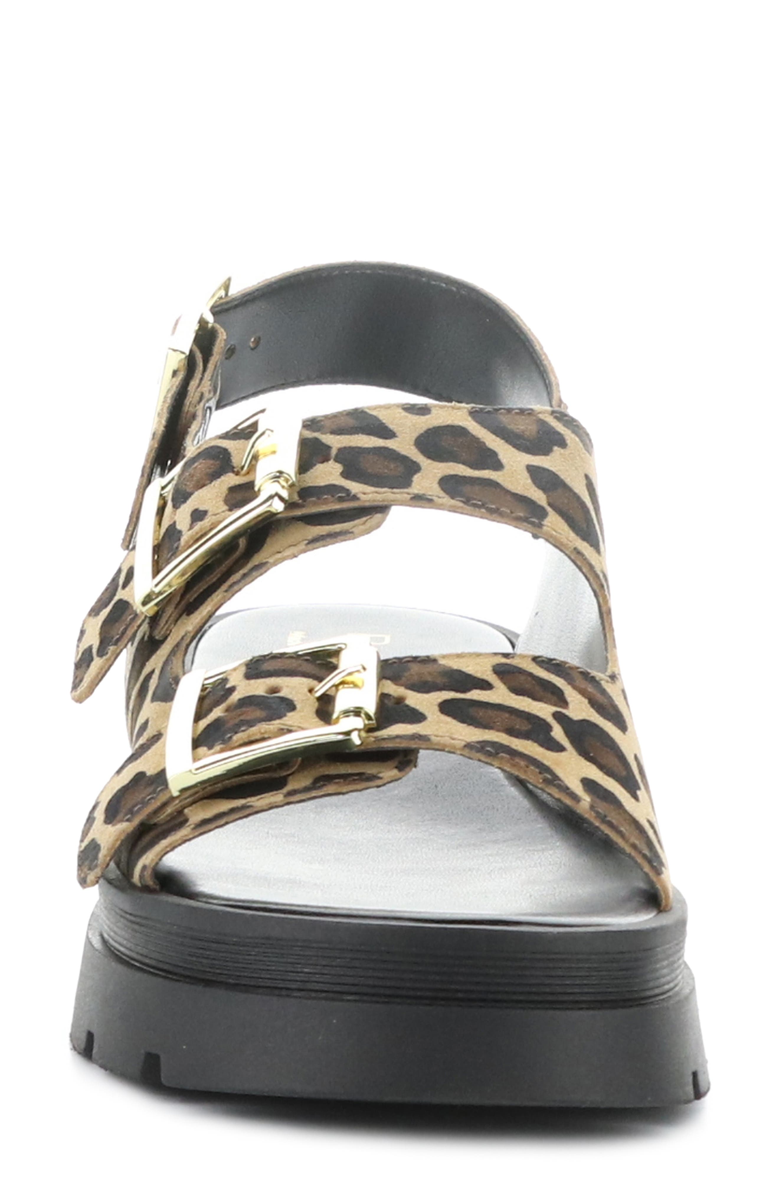 Bos. & Co. Cipher Slingback Platform Sandal, Alternate, color, Leopard