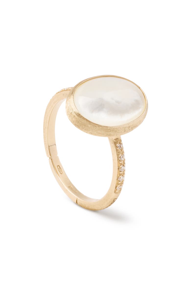 Siviglia 18K Yellow Gold, Diamond & Mother-of-Pearl Ring, Main, color, GOLD