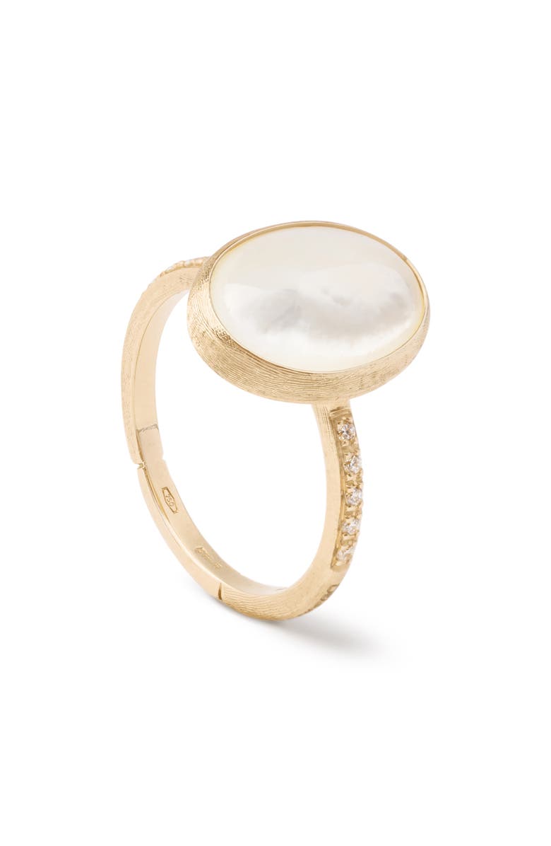 Marco Bicego Siviglia 18K Yellow Gold, Diamond & Mother-of-Pearl Ring, Main, color, Gold