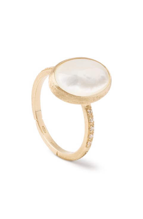 Siviglia 18K Yellow Gold, Diamond & Mother-of-Pearl Ring