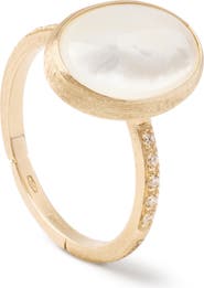 Marco Bicego Siviglia 18K Yellow Gold, Diamond & Mother-of-Pearl Ring