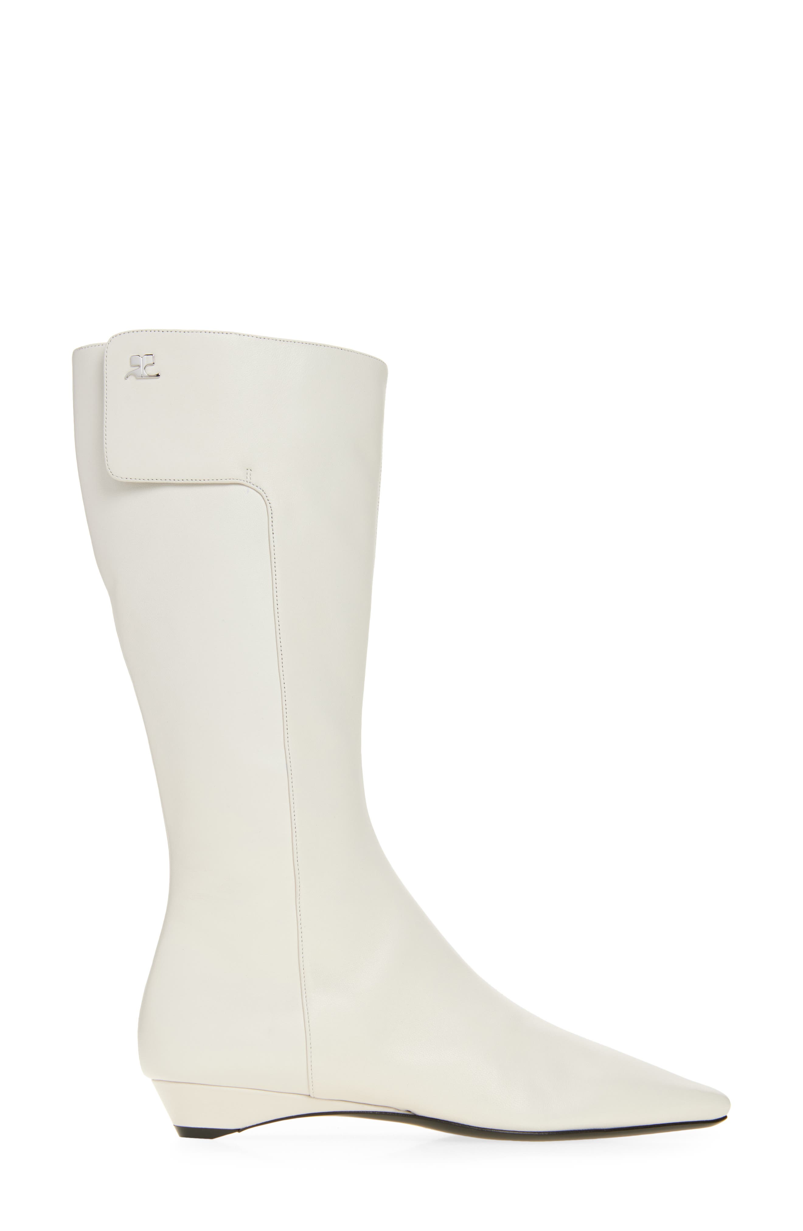 Courrèges Heritage Boot, Alternate, color, Heritage White
