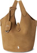Polo Ralph Lauren Small Polo Play Suede Crossbody Tote