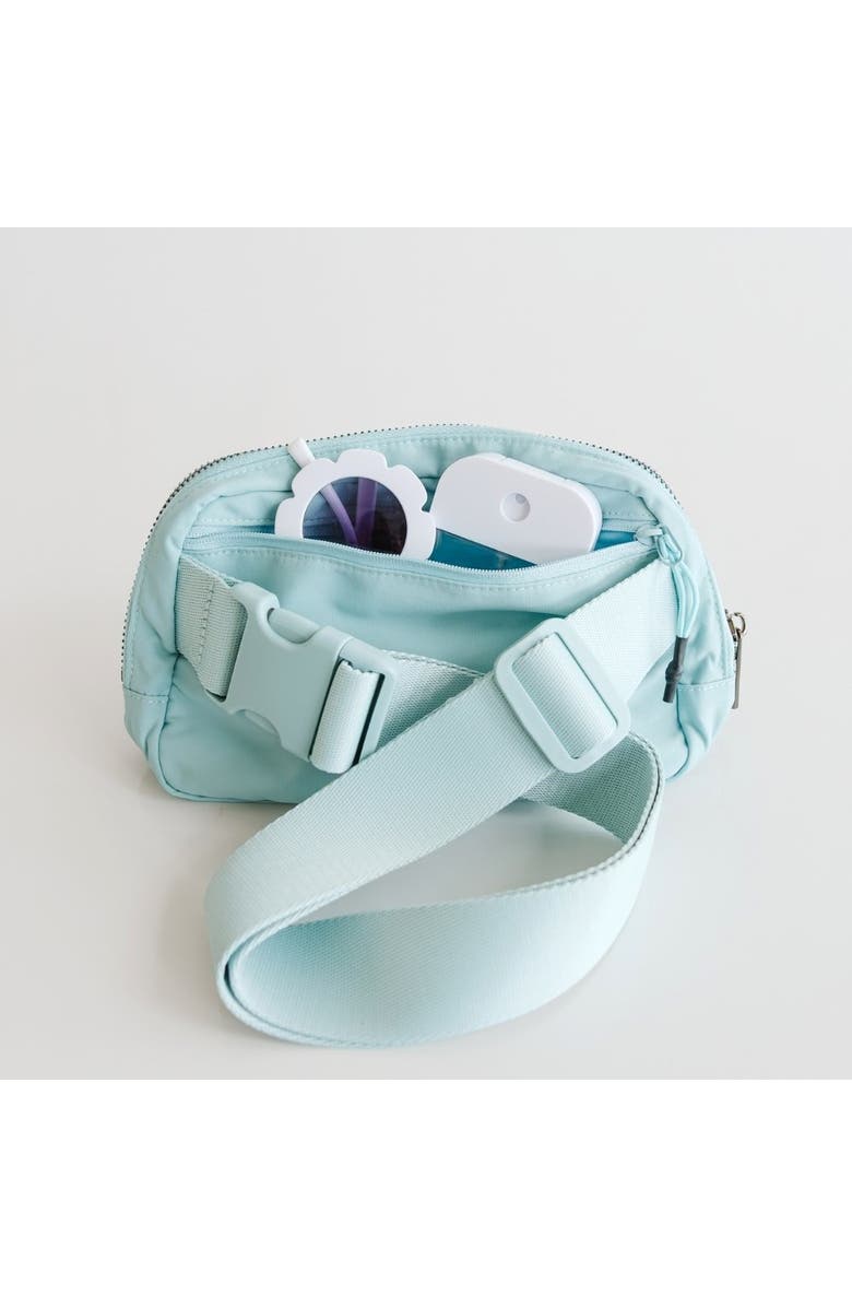 Sweet Wink Sky Floral Bow Patch Belt Bag, Alternate, color, Icing Blue