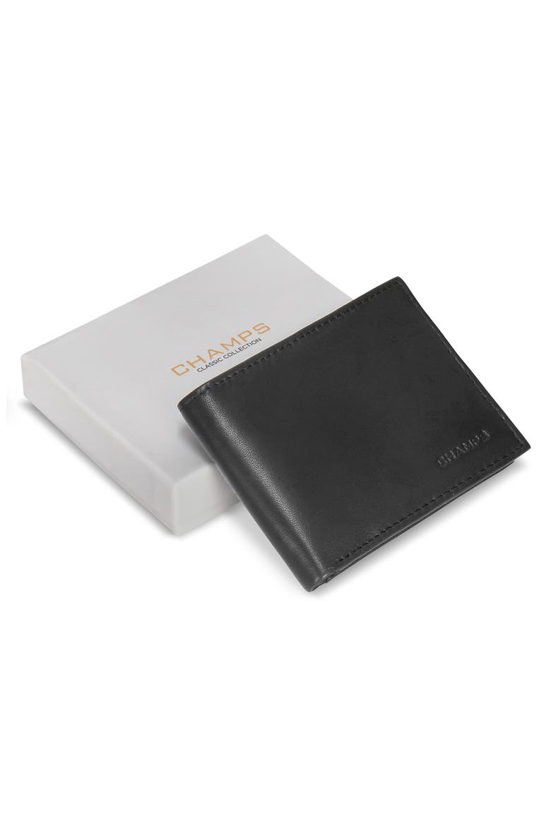Classic Leather Bifold Wallet, Alternate, color, BLACK