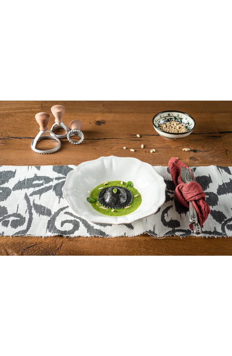 Marcato Classic Ravioli Maker Stamp, Round, 3-Inch, Alternate, color, Silver