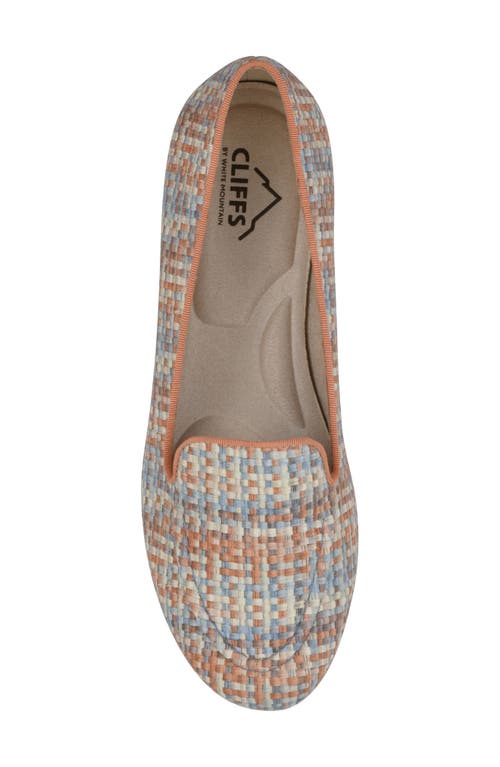Cliffs By White Mountain Gutsy Woven Loafer In Brown Multi Raffia Pu