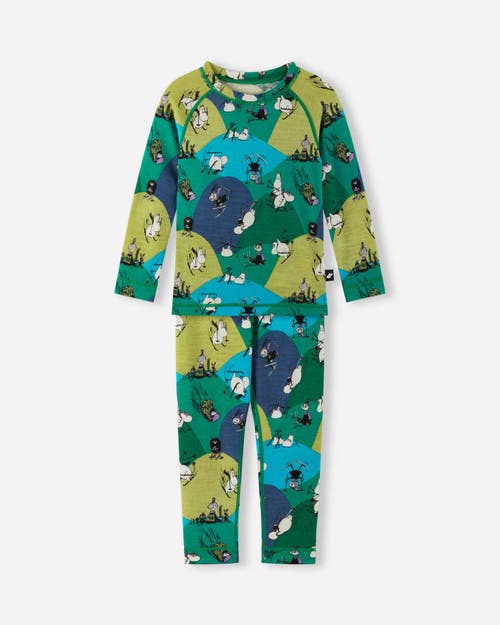 Reima Thermal set, Moomin Trivsam in Enchanted Green 