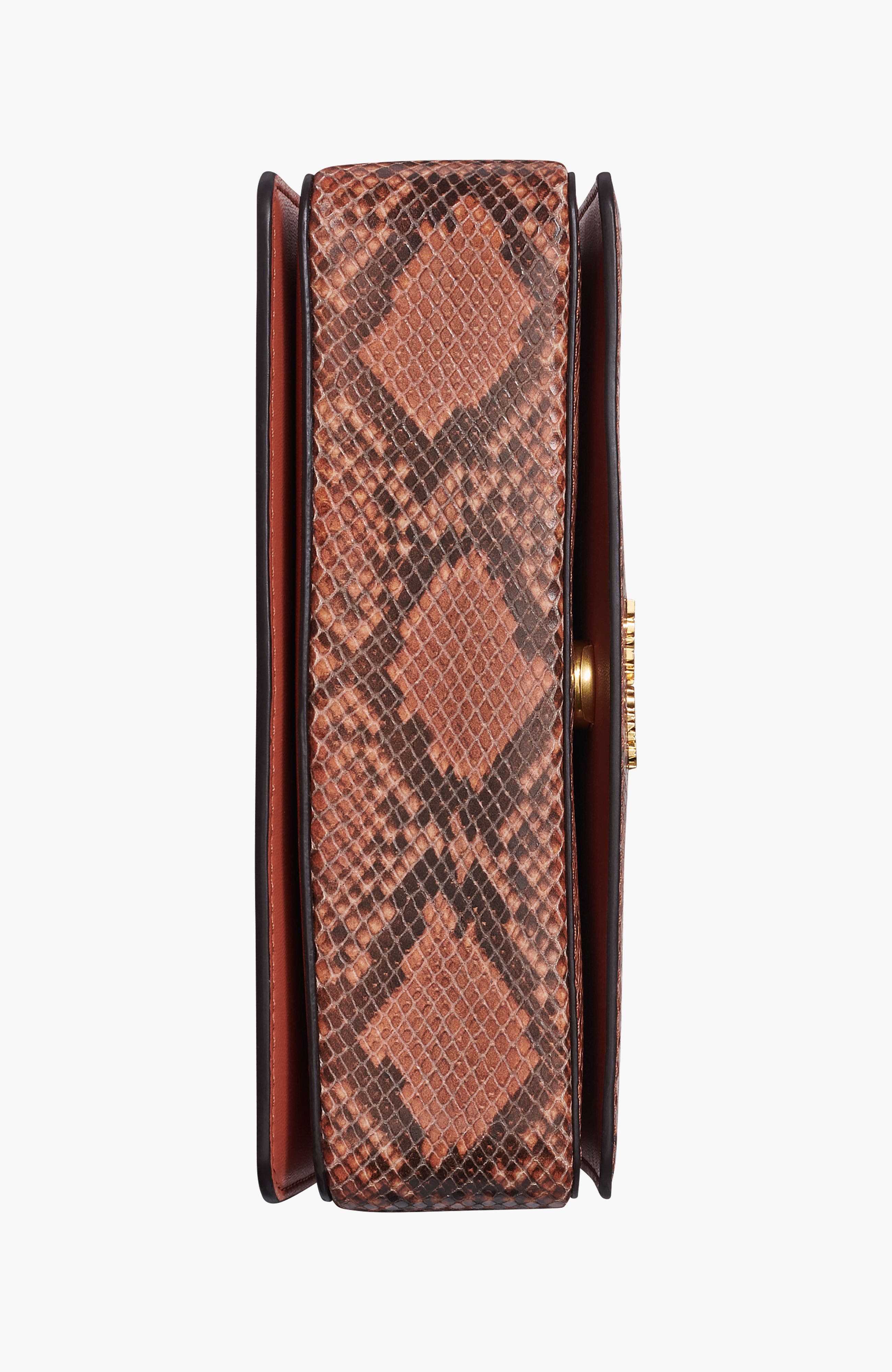 Donna Karan New York Jericho Snake Shoulder, Alternate, color, Amber