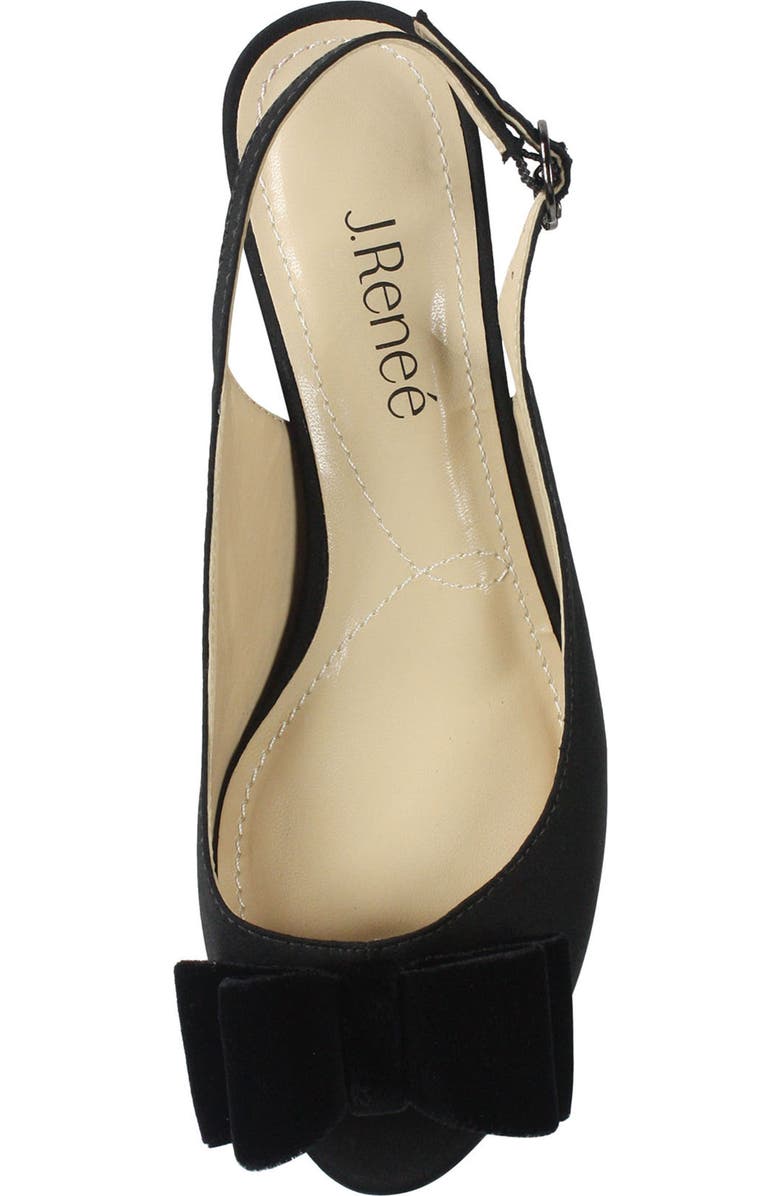 J. Reneé Landan Bow Slingback Sandal, Alternate, color,