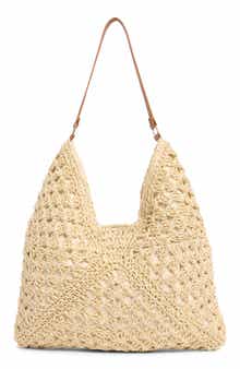 Dolce Vita Bloom Straw Shoulder Bag