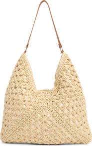 Dolce Vita Bloom Straw Shoulder Bag