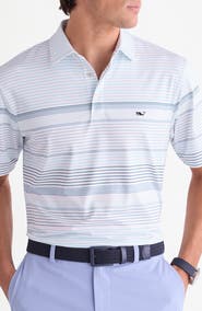 vineyard vines Kiawah Stripe Sankaty Performance Polo