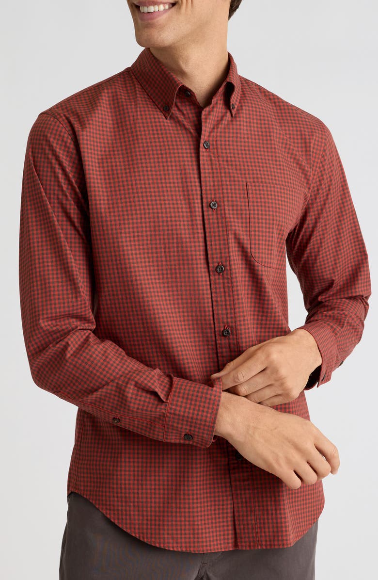 Bonobos Everyday Slim Fit Check Stretch Cotton Button-Down Shirt, Main, color, Raliegh Gingham C167