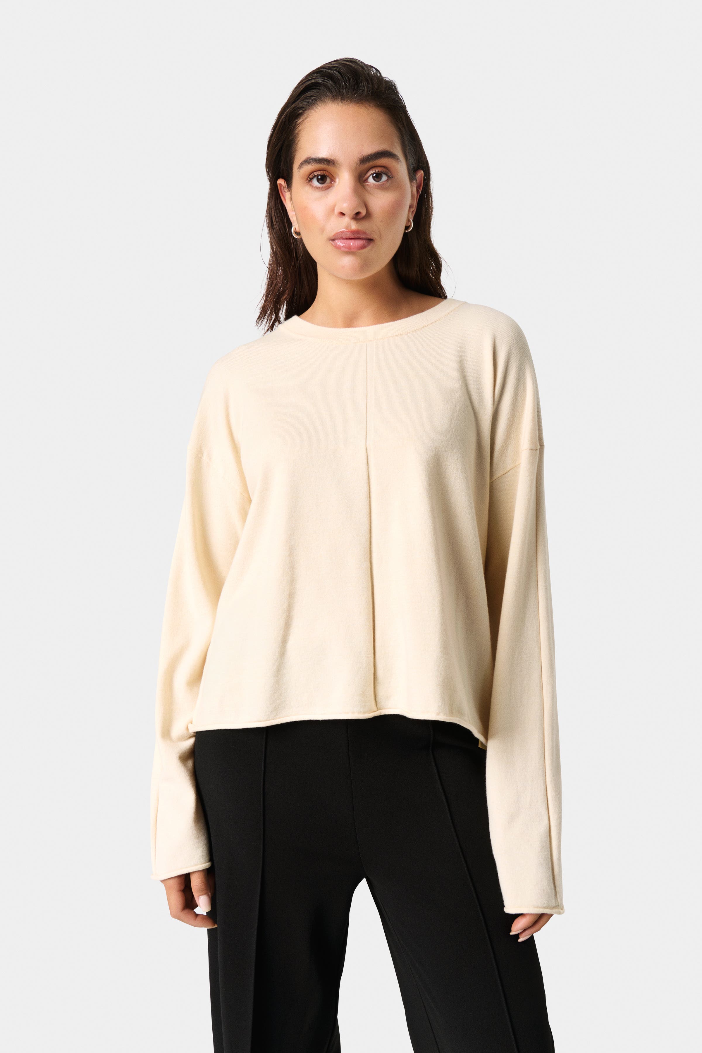 Slspina Boxy Fit Tight Knit Pullover - image 3