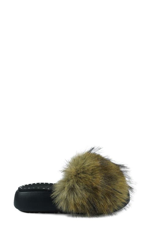 Shop Zigi Fabbi Faux Fur Platform Sandal