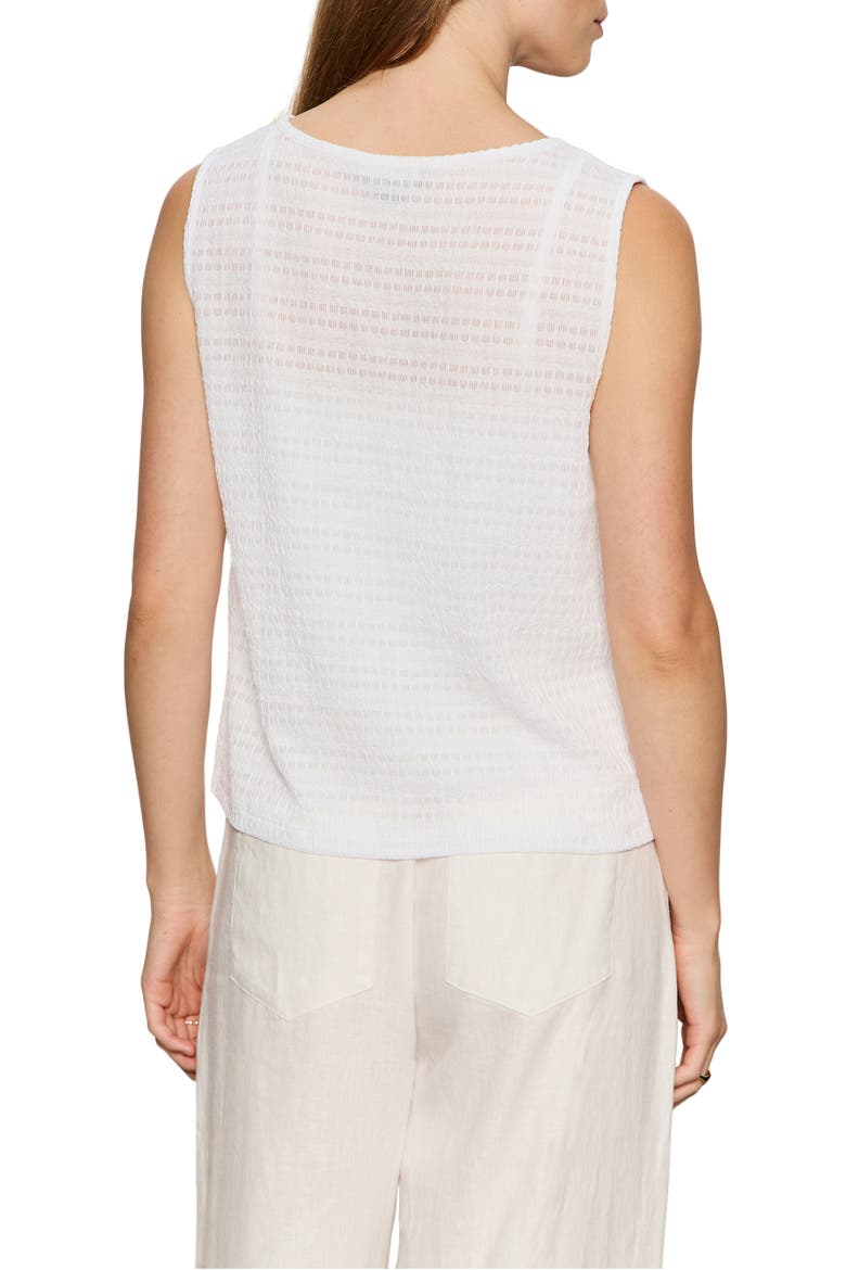 Textured Vacation Knit Vest, Alternate, color, WHITE