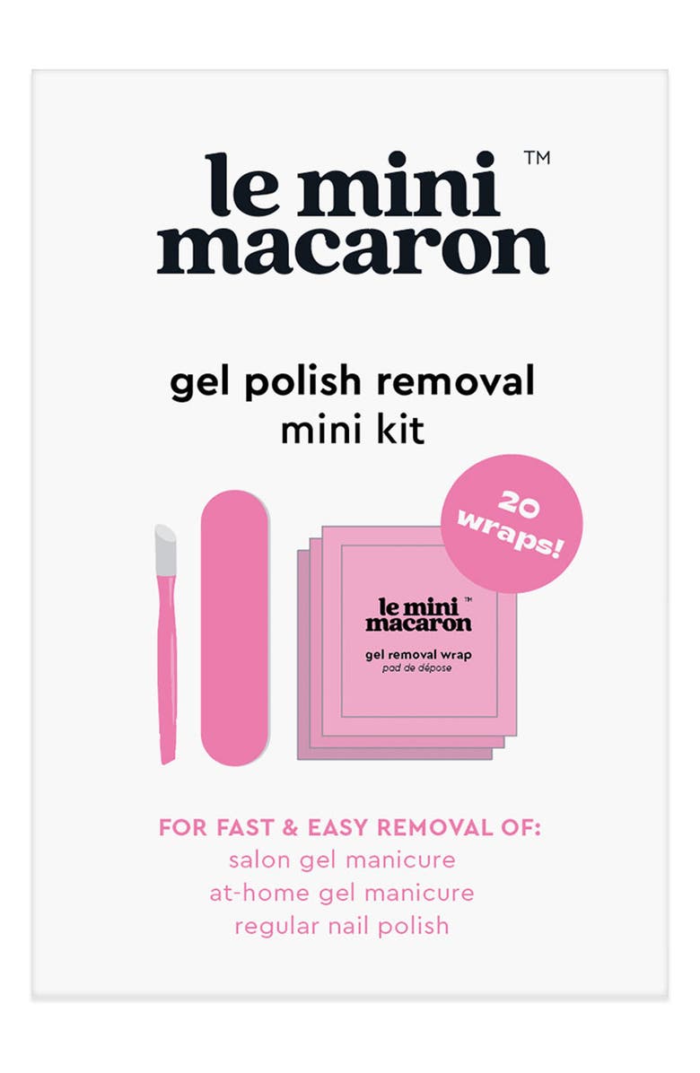 Le Mini Macaron Mini Gel Nail Polish Removal Set, Alternate, color, 