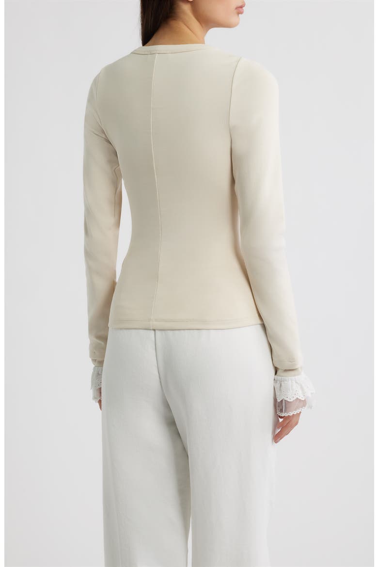 Valentina Bell Sleeve Top, Alternate, color, CREAM