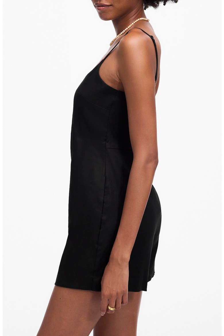 Square Neck Romper, Alternate, color, JET BLACK