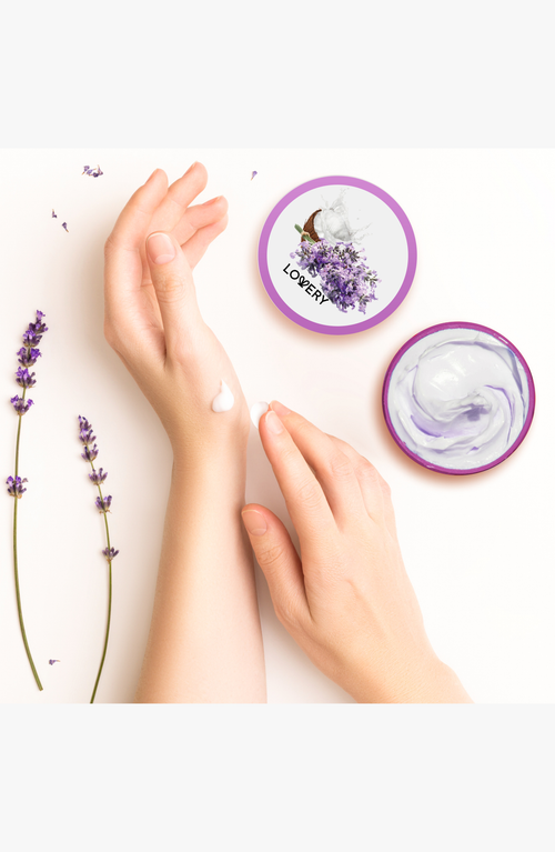Lovery Lavender And Coconut Body Butter In Light Purple