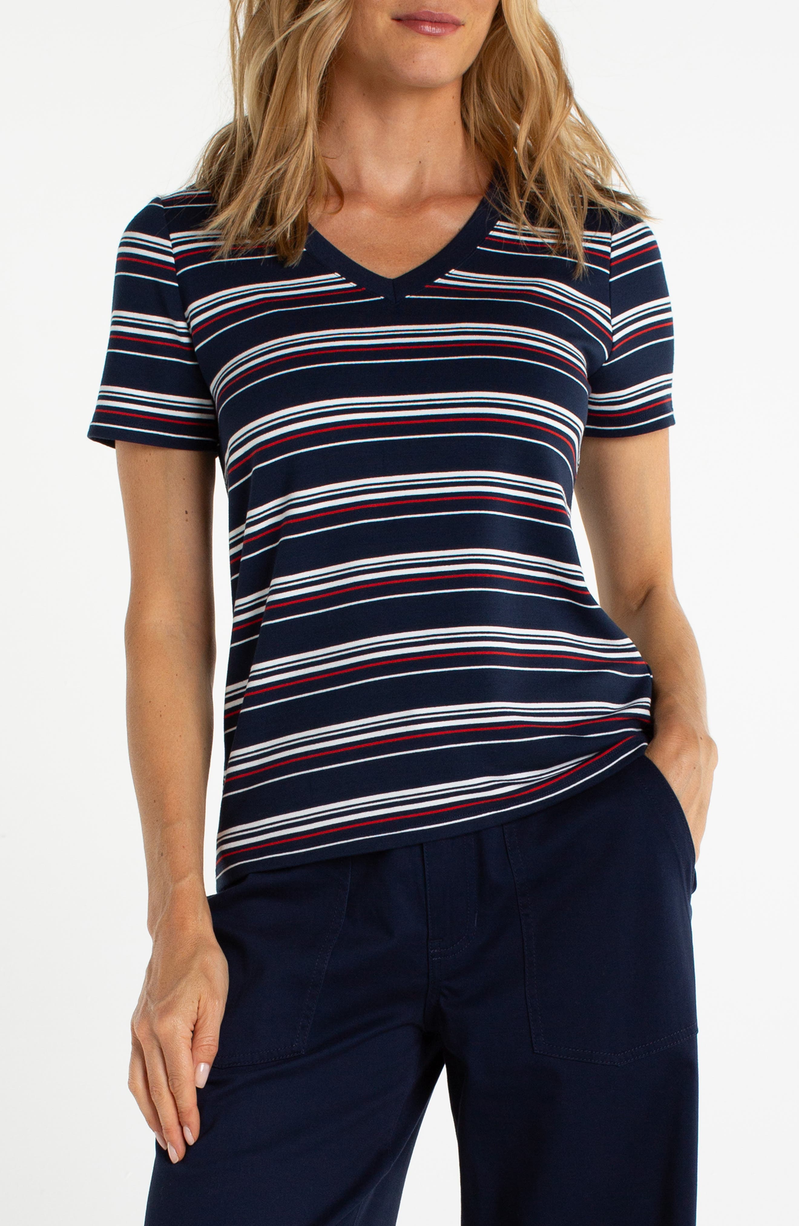 DARK NAVY/ WHITE/ RED STRIPE
