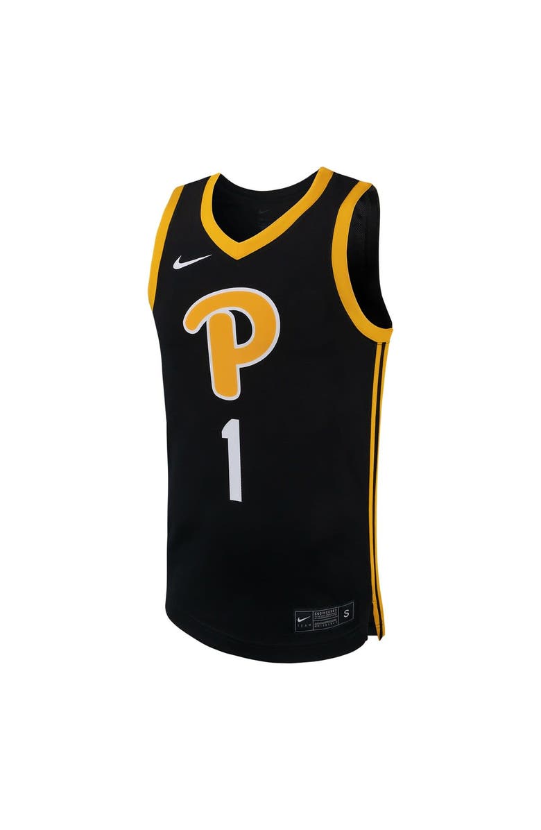 Nike Men's Nike Black Pitt Panthers Replica Basketball Jersey, Alternate, color, Black
