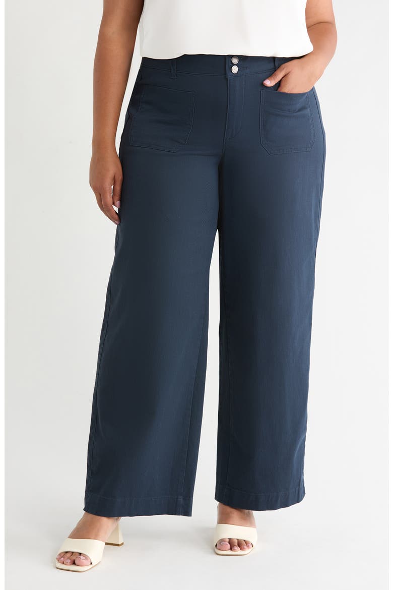 Emma Wide Leg Jeans, Main, color, CARBON BLUE