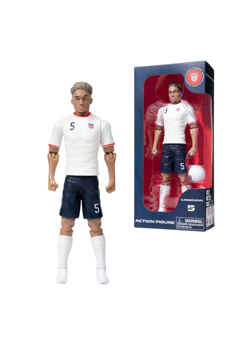 SOCKERS USMNT Antonee Robinson 8" Collectible Soccer Action Figure, Main, color, White