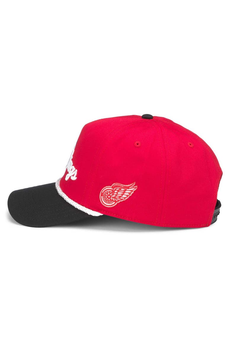 Men's American Needle Red/Black Detroit Red Wings Roscoe Washed Twill Adjustable Hat, Alternate, color, Red