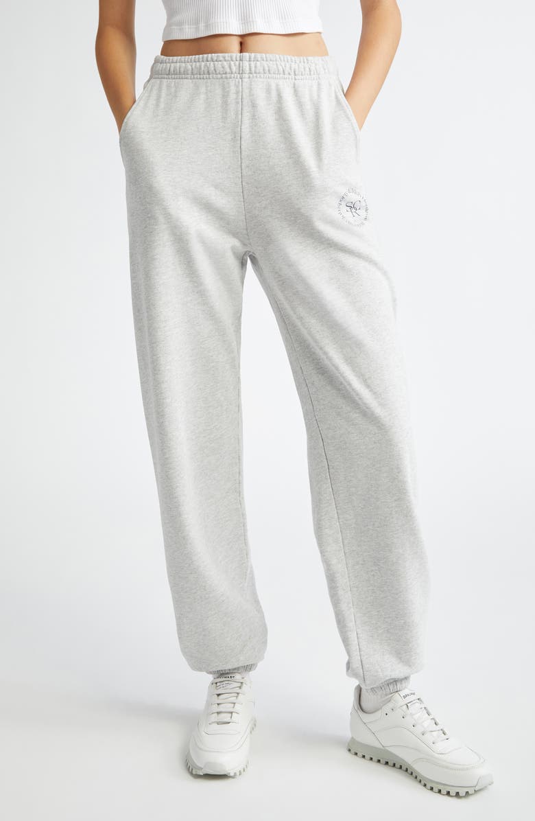 Sporty & Rich Wellness Club Cotton Blend Graphic Sweatpants, Main, color, 