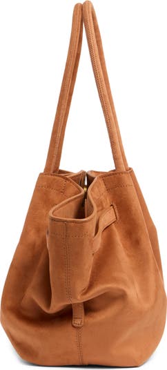 Medium Hana Faux Suede Tote
