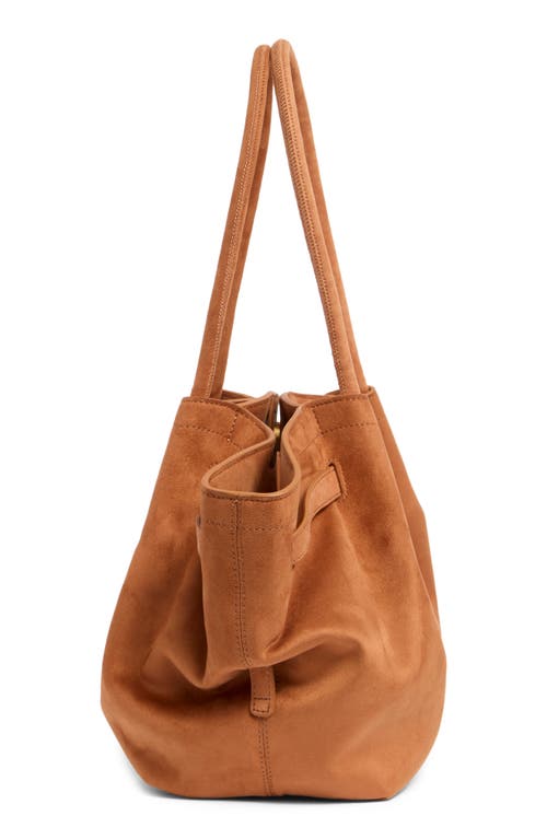 Jw Pei Hana Medium Faux Suede Tote Bag In Brown