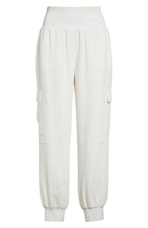 Cinq À Sept Giles Crepe Joggers In Ivory