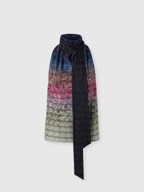 Top With Iridescent Kaleidoscopic Motif