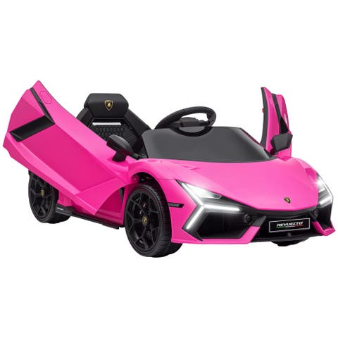 Lamborghini Revuelto 12V Kids Electric Car with Hydraulic Doors, Remote