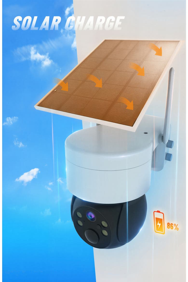 Smart WiFi Spotlight Battery Camera, Alternate, color, White
